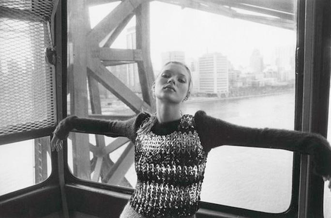 Kate Moss, 1994, 	20 x 24 inch gelatin silver print, edition of 15
