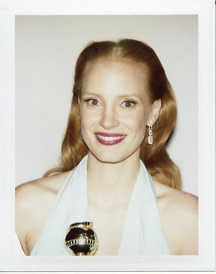 Jessica Chastain, 2013, 	4.25 x 3.5" polaroid