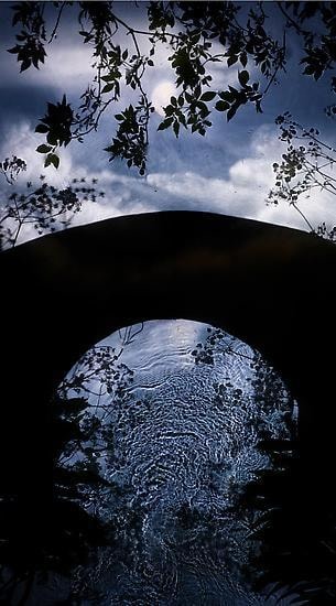 Ascending Moon Bridge, 2013, 	60" x 31" 