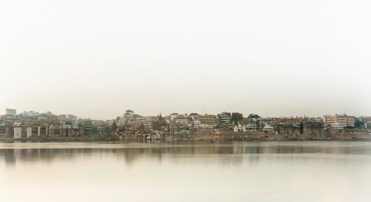 Ganga (Ganges) I, Banaras, From the series Horizons, 2008, 	12 x 22" C-Print