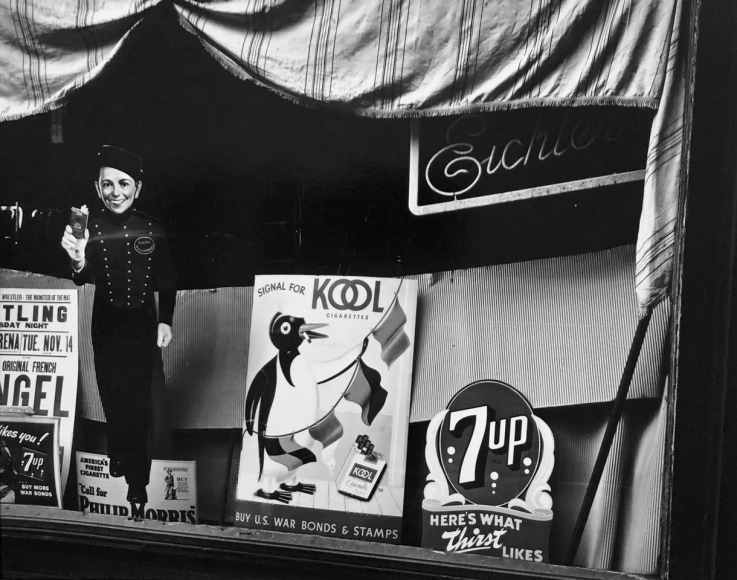 Storefront Window, 1943., 8 x 10 inch gelatin silver print