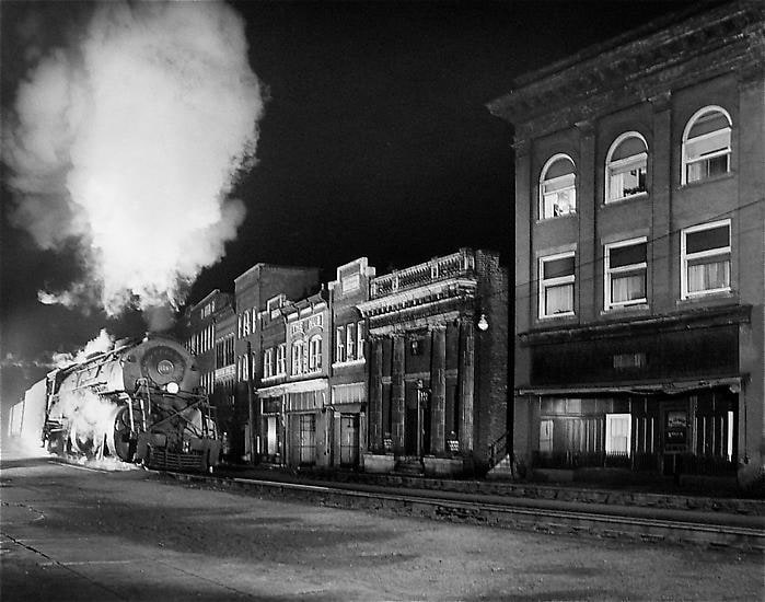 O. Winston Link , 	Main Line on Main Street, North Fork, West Virginia, 1958 