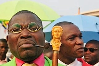 Daniele Tamagni. Eric Mazzakampa at Rapha Bounzeki's party, 2008.