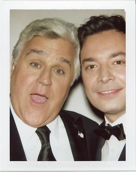 Jay Leno and Jimmy Fallon, 2013, 	4.25 x 3.5" polaroid