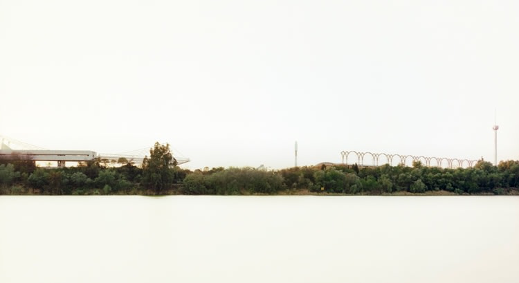 Rio Guadalquivir, Sevilla, From the series Horizons, 2009, 	12 x 22" C-Print