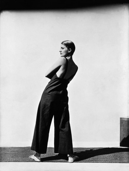 George Hoyningen-Huene , Lee Miller, Sailcloth Overalls by Yrande, 1930