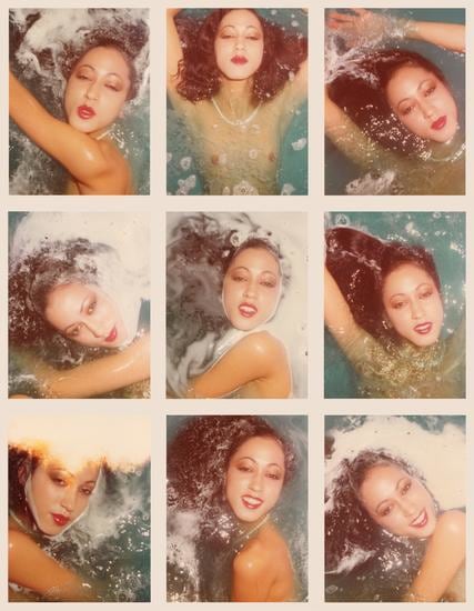Pat Cleveland. 1975, 	Nine 4.5 x 3.25 inch unique vintage Kodak prints
