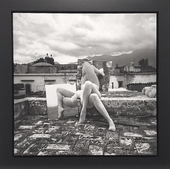 Hotel Principal, Oaxaca, 1973, 	24 x 24 inch platinum print on linen