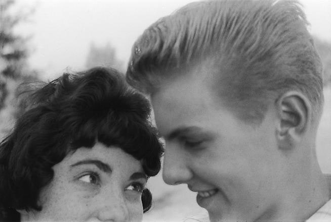Self-portrait with Barbara, Memphis, TN, 1956.