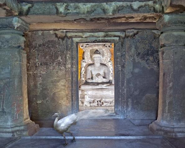 Karen Knorr, Attaining Moksha, Ajanta Caves, Ajanta, 2011