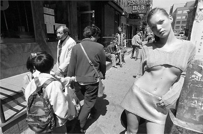 Kate Moss, 1994, 	20 x 24 inch gelatin silver print, edition of 15