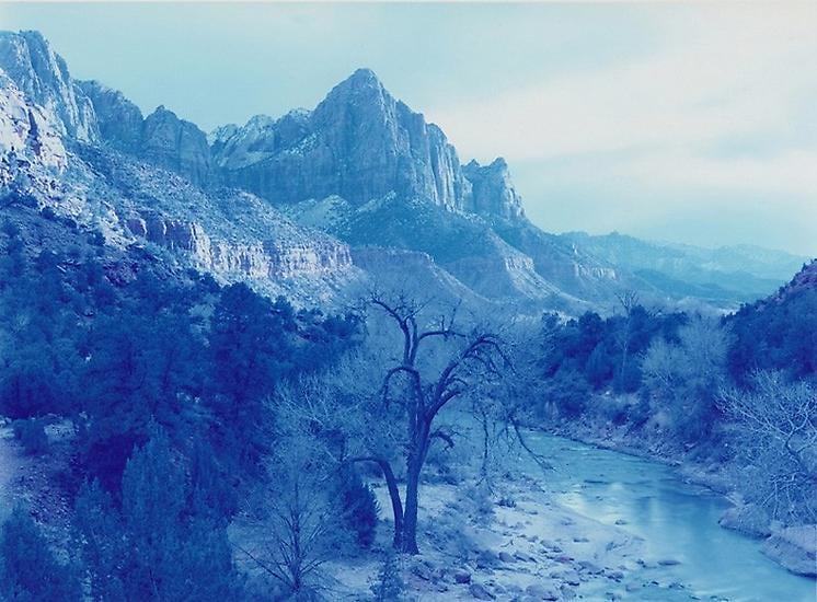Winter Storm, Zion Canyon, Utah, 2013, 	30 x 40 inch c-print
