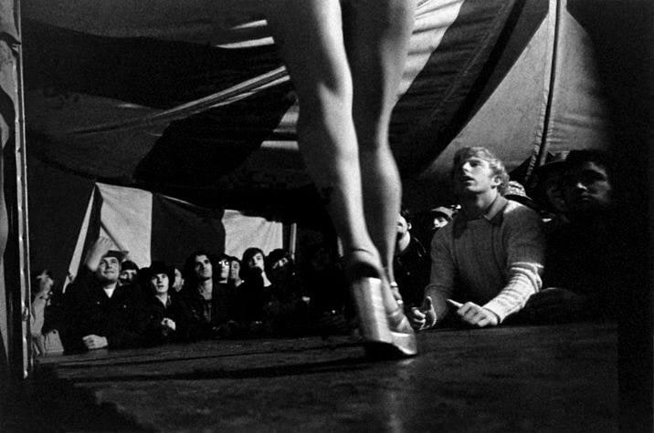 From “Carnival Strippers” 1972 - 1975.  , 	11.5 x 17.5” silver gelatin print