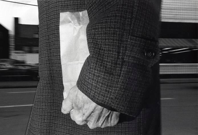 Man and Bag.  December, 1974.