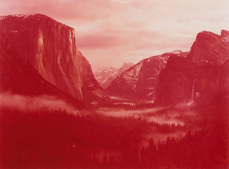 Winter Sunrise over Yosemite Valley, Yosemite, California, 2013., 	30 x 40 inch c-print