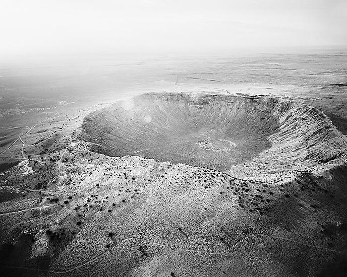 Meteor Crater Looking Northwest, Near Winslow, AZ; 2011, 	24 x 30 inch pigment print - Edition of 5