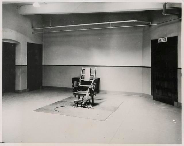 ANONYMOUS Sing Sing Electric Chair.  1953.