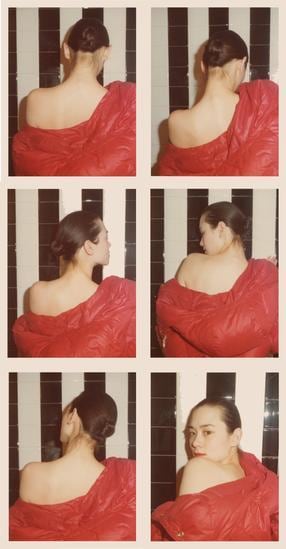 Tina Chow. 1975, 	Six 4.5 x 3.25 inch unique vintage Kodak prints
