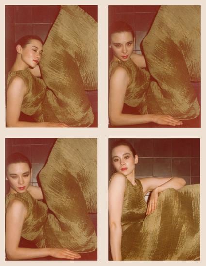 Tina Chow. 1975, 	Four 4.5 x 3.25 inch unique vintage Kodak prints