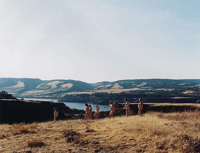 Justine Kurland, Walking the Rowena Dells, 2007, 30 x 40 in.