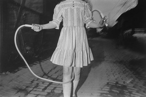 Jump Rope, 1975, 	16 x 20 inch gelatin silver print