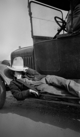 Albia at Battle Lake Picnic Trip, 1927, 15 x 12 inch gelatin silver print from the original negative