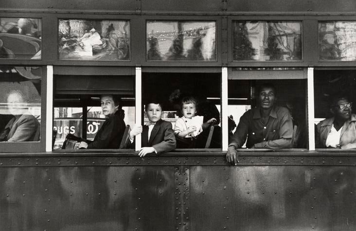 Robert Frank, 	Trolley New Orleans. 1955