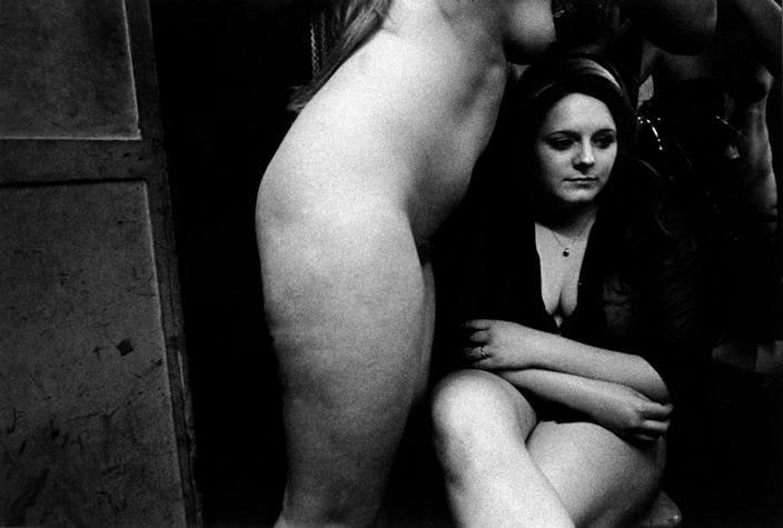 From “Carnival Strippers” 1972 - 1975.  , 	11.5 x 17.5” silver gelatin print