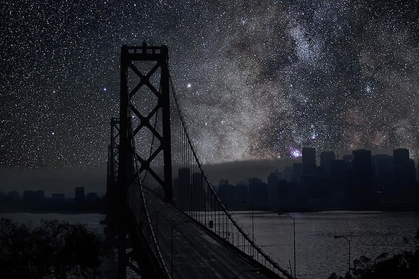 San Francisco 37° 48’ 30’’ N 2010-10-09 lst 20:58