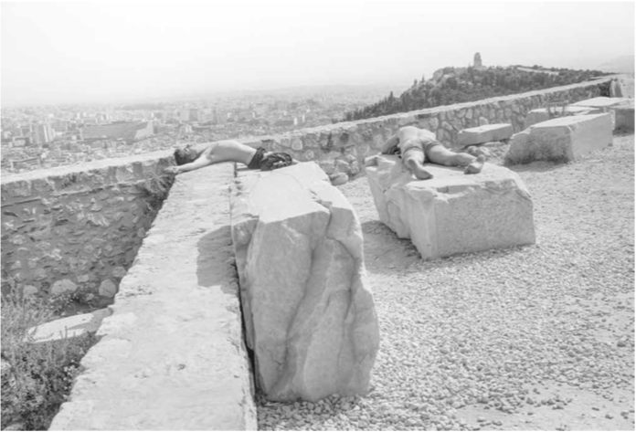 Untitled from “On the Acropolis” 1983 - 1984, 20 x 24 inch silver gelatin print