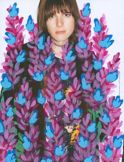 Hari Nef by Terry Richardson for Wonderland Magazine, Spring, 2016), 2016, 	Acrylic on Magazine Page