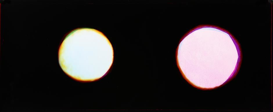 Double Moons (Luca + Lelu), 2016, 	Analog Chromogenic Photo, Unique
