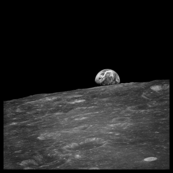 Michael Light, 030 Earthrise Seen for the First Time By Human Eyes; Photographed by William Anders, Apollo 8, 
