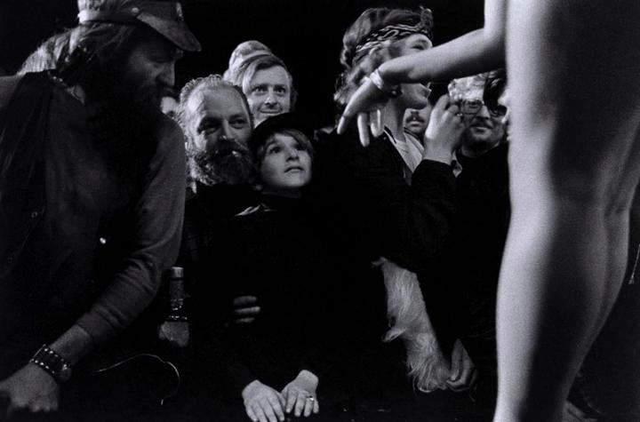From “Carnival Strippers” 1972 - 1975.  , 	11.5 x 17.5” silver gelatin print