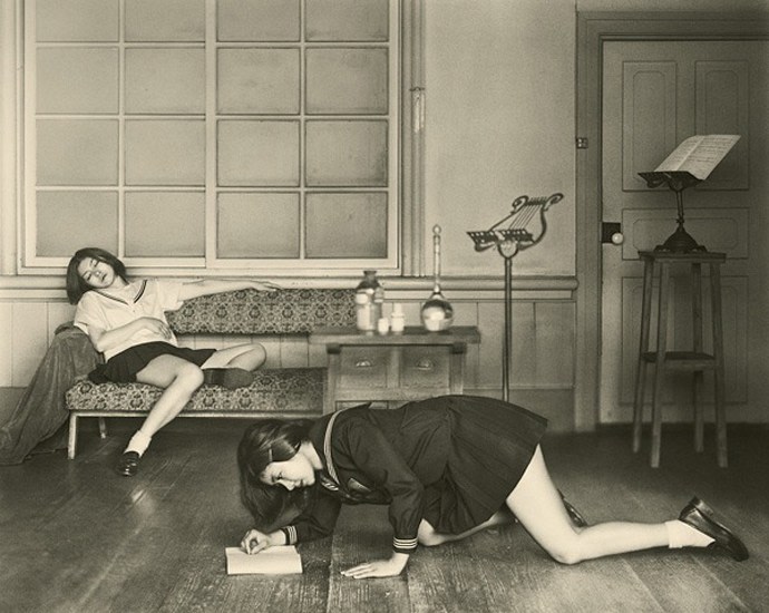 A Study of "The Salon" (After Balthus), 2015 , 53 x 39.5 inches