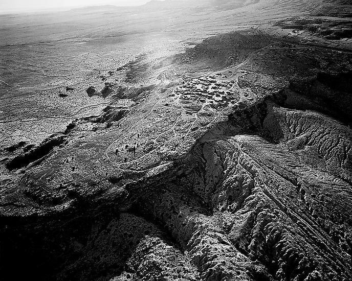 Old Oraibi Looking West, Third Mesa, Hopi Reservation, AZ; 2011, 	24 x 30 inch pigment print - Edition of 5*