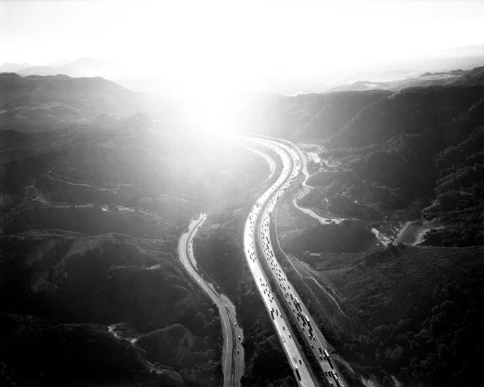 Michael Light, Golden State Freeway Looking Southeast Over San Fernando Pass