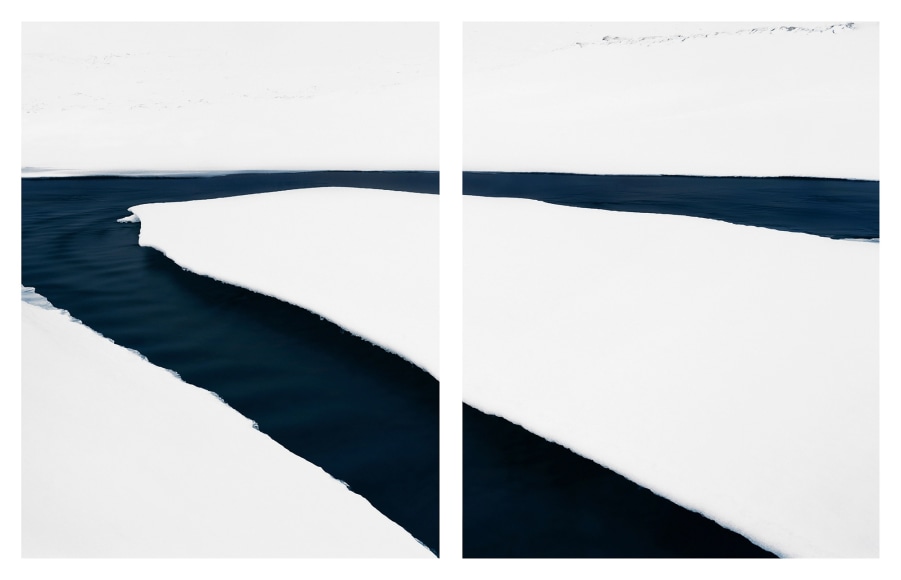 Stream #7, 2014, 40 x 64 (two 40 x 32 inch panels ) Chromogenic prints