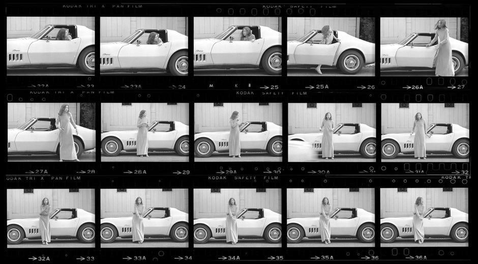 Joan Didion. Hollywood. 1968, Contact Sheet 1