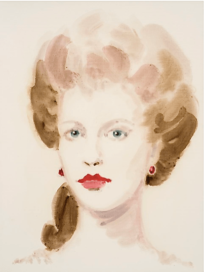 Alice Keppel.  From the series "All About Eve".  Oil on paper.  16 x 12 inches.