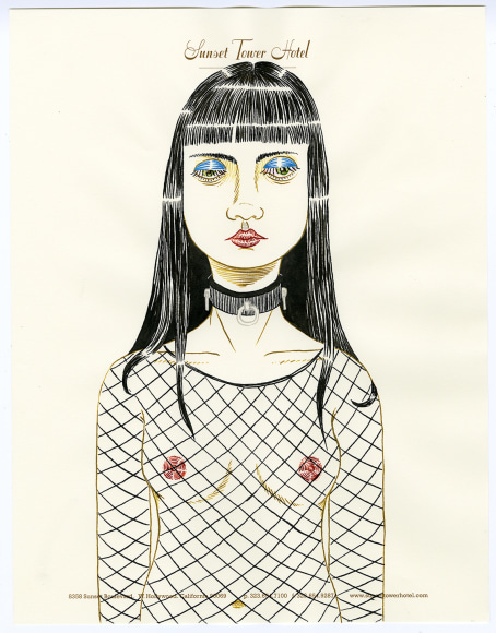 ED TEMPLETON Girl with Fishnet Top, 2019