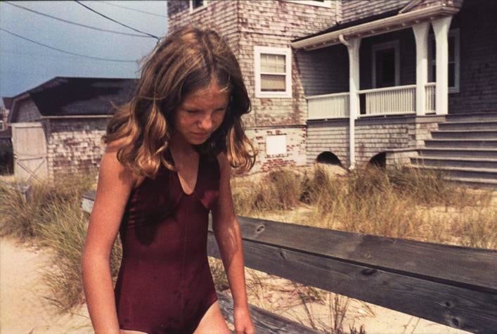 Young Girl at Beach.  New Jersey. 1977.