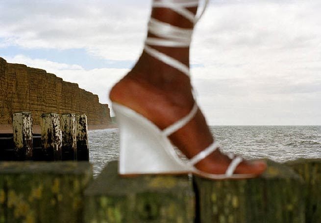 Compensations (White heel and beach), 1997