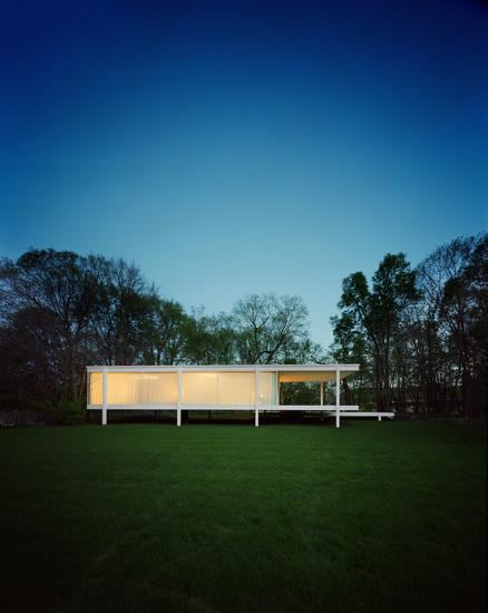  Mies van der Rohe Farnsworth House, Dusk