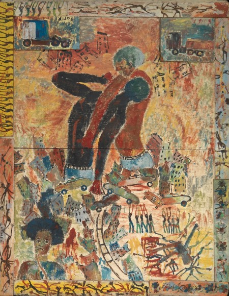 Purvis Young, The Struggle, 1973-1974