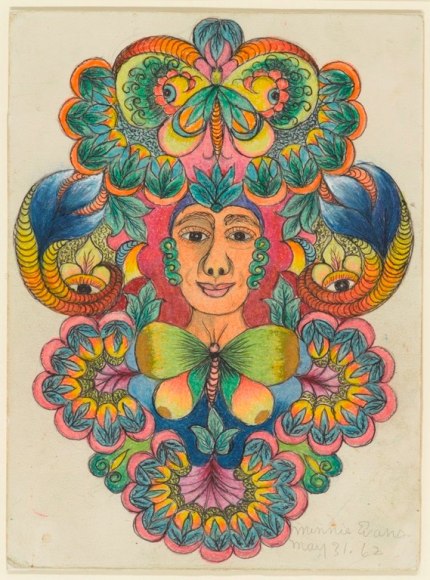 Minnie Evans The Eye of God, 1962