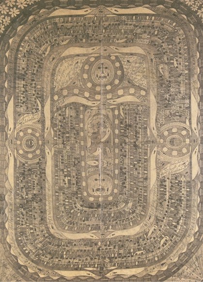 Adolf W&ouml;lfli Holy St. Adolf Smashes the Cell Doors of Waldau with his Fist, 1915