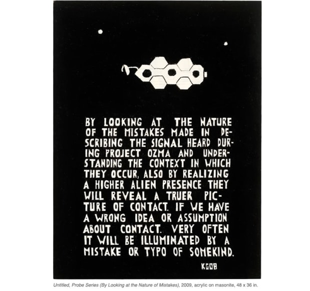 Ken Grimes Untitled, Probe Series (By Looking at the Nature of Mistakes), 2009