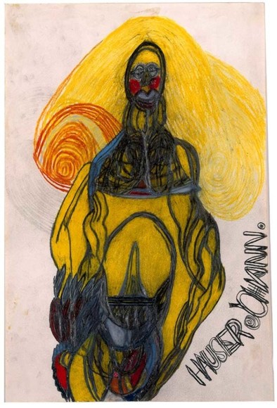 Johann Hauser Grosse gelbe frau, 1969