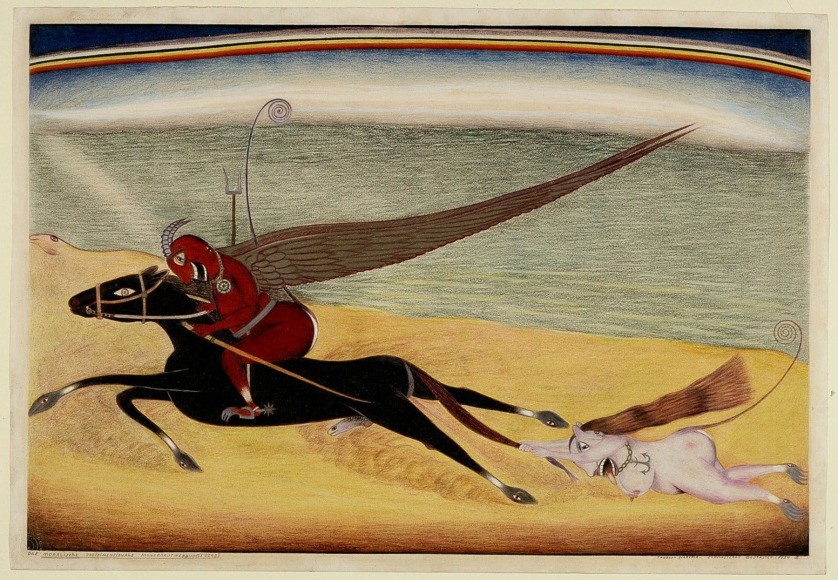 Friedrich Schr&ouml;der-Sonnenstern, The Moralistic Three-Dimensional Moon Bride&rsquo;s Courting Derby, 1954